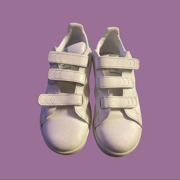 Adidas original Stan Smith White/Green kids - Picture 2 of 2